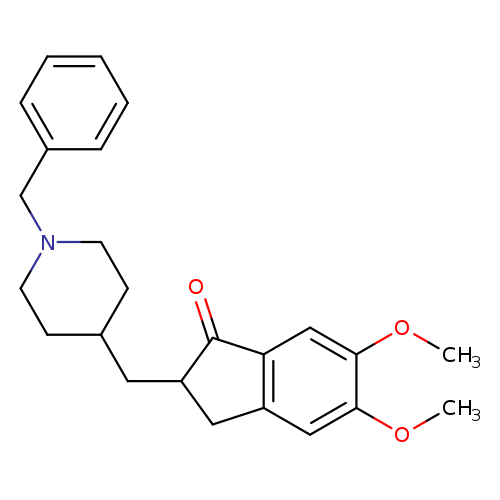 1H-Inden-1-one, 2,3-dihydro-5,6-dimethoxy-2-[[1-(phenylmethyl)-4-piperidinyl]methyl]-