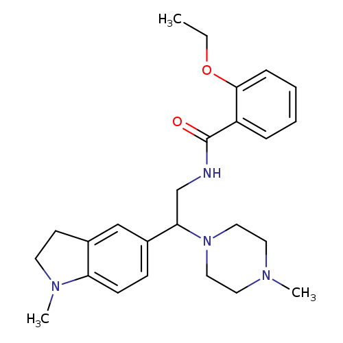 2-ethoxy-N-[2-(1-methyl-2,3-dihydro-1H-indol-5-yl)-2-(4-methylpiperazin-1-yl)ethyl]benzamide