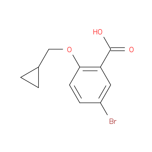 5-Bromo-2-(cyclopropylmethoxy)benzoic acid