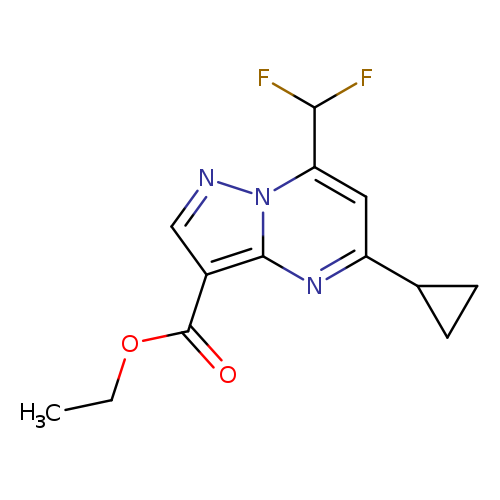 Ethyl 5-cyclopropyl-7-(difluoromethyl)pyrazolo[1,5-a]pyrimidine-3-carboxylate