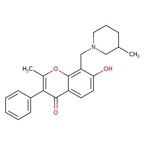 7-hydroxy-2-methyl-8-[(3-methylpiperidin-1-yl)methyl]-3-phenyl-4H-chromen-4-one