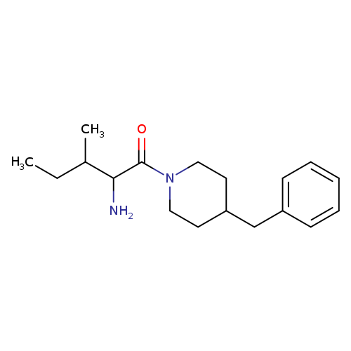 2-amino-1-(4-benzylpiperidin-1-yl)-3-methylpentan-1-one