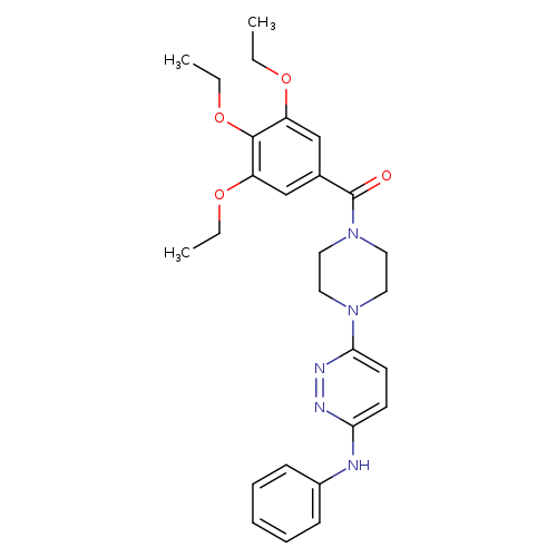 N-phenyl-6-[4-(3,4,5-triethoxybenzoyl)piperazin-1-yl]pyridazin-3-amine