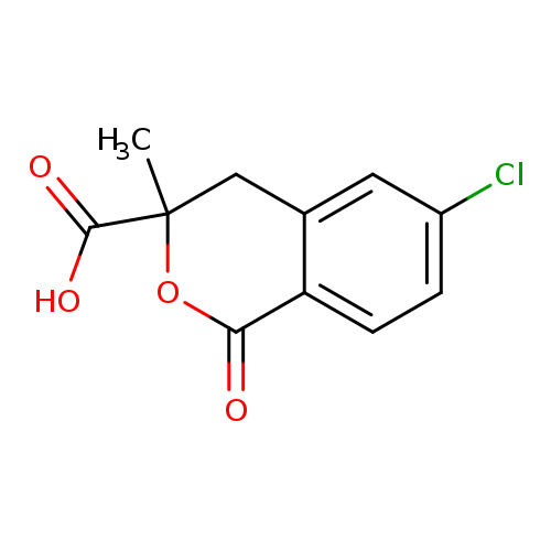 6-chloro-3-methyl-1-oxo-3,4-dihydro-1H-2-benzopyran-3-carboxylic acid