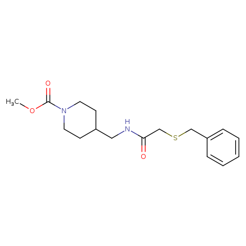 methyl 4-{[2-(benzylsulfanyl)acetamido]methyl}piperidine-1-carboxylate