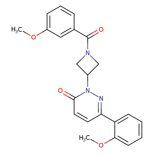 2-[1-(3-methoxybenzoyl)azetidin-3-yl]-6-(2-methoxyphenyl)-2,3-dihydropyridazin-3-one