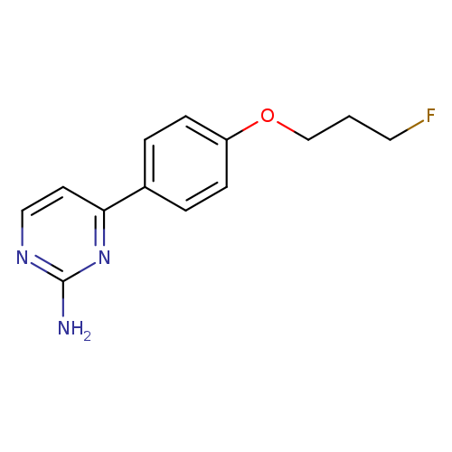 4-[4-(3-fluoropropoxy)phenyl]pyrimidin-2-amine