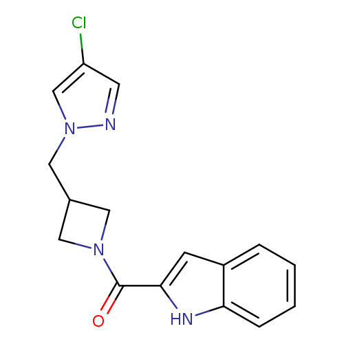 2-{3-[(4-chloro-1H-pyrazol-1-yl)methyl]azetidine-1-carbonyl}-1H-indole