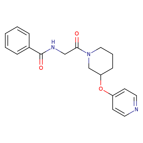 N-{2-oxo-2-[3-(pyridin-4-yloxy)piperidin-1-yl]ethyl}benzamide
