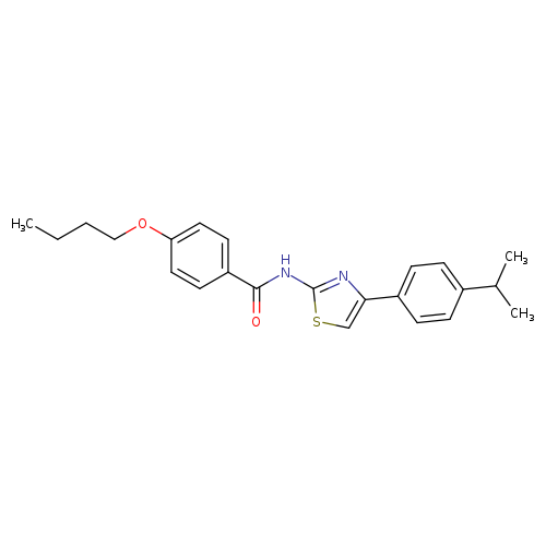 4-butoxy-N-{4-[4-(propan-2-yl)phenyl]-1,3-thiazol-2-yl}benzamide