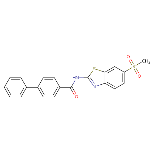 N-(6-methanesulfonyl-1,3-benzothiazol-2-yl)-[1,1'-biphenyl]-4-carboxamide