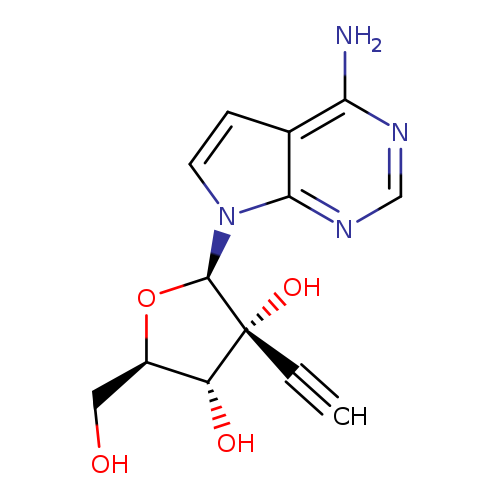 7-(2-C-Ethynyl-β-D-ribofuranosyl)-7H-pyrrolo[2,3-d]pyrimidin-4-amine