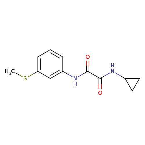 N-cyclopropyl-N'-[3-(methylsulfanyl)phenyl]ethanediamide