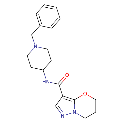 N-(1-benzylpiperidin-4-yl)-5H,6H,7H-pyrazolo[3,2-b][1,3]oxazine-3-carboxamide