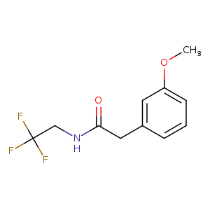 2-(3-methoxyphenyl)-N-(2,2,2-trifluoroethyl)acetamide