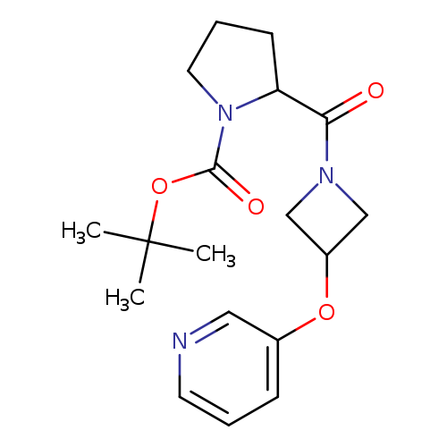 tert-butyl 2-[3-(pyridin-3-yloxy)azetidine-1-carbonyl]pyrrolidine-1-carboxylate