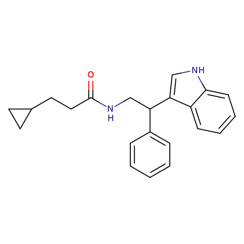 3-cyclopropyl-N-[2-(1H-indol-3-yl)-2-phenylethyl]propanamide