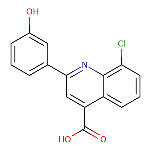 8-Chloro-2-(3-hydroxyphenyl)quinoline-4-carboxylic acid
