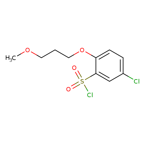 5-chloro-2-(3-methoxypropoxy)benzene-1-sulfonyl chloride