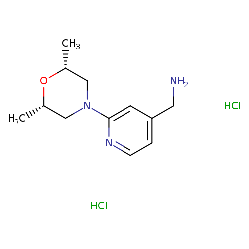 1-{2-[(2R,6S)-2,6-dimethylmorpholin-4-yl]pyridin-4-yl}methanamine dihydrochloride
