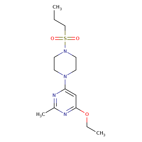 4-ethoxy-2-methyl-6-[4-(propane-1-sulfonyl)piperazin-1-yl]pyrimidine