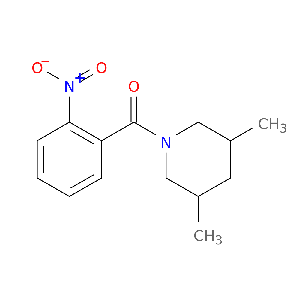 1-{2-nitrobenzoyl}-3,5-dimethylpiperidine