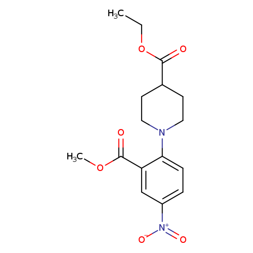 Ethyl 1-(2-(methoxycarbonyl)-4-nitrophenyl)piperidine-4-carboxylate