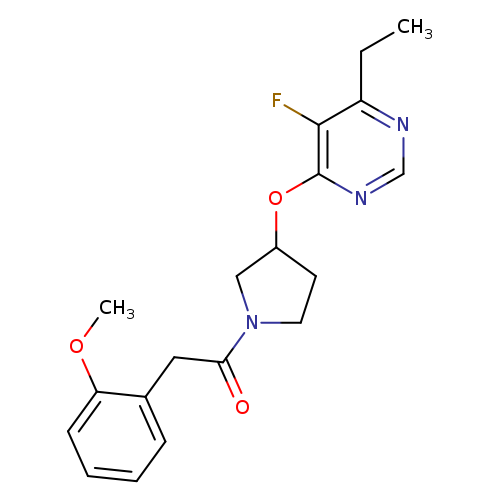 1-{3-[(6-ethyl-5-fluoropyrimidin-4-yl)oxy]pyrrolidin-1-yl}-2-(2-methoxyphenyl)ethan-1-one