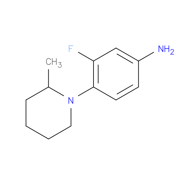 3-Fluoro-4-(2-methylpiperidin-1-yl)aniline