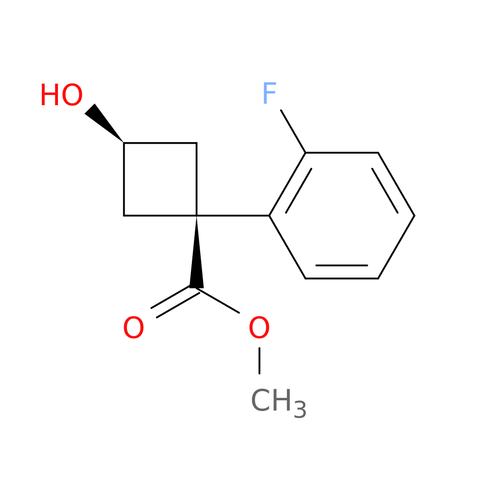 methyl (1s,3s)-1-(2-fluorophenyl)-3-hydroxycyclobutane-1-carboxylate