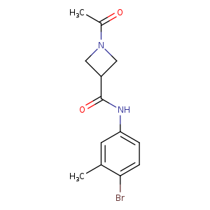 1-acetyl-N-(4-bromo-3-methylphenyl)azetidine-3-carboxamide