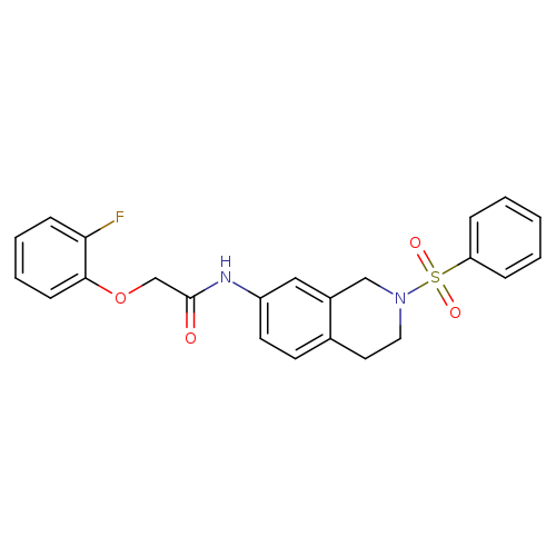 N-[2-(benzenesulfonyl)-1,2,3,4-tetrahydroisoquinolin-7-yl]-2-(2-fluorophenoxy)acetamide