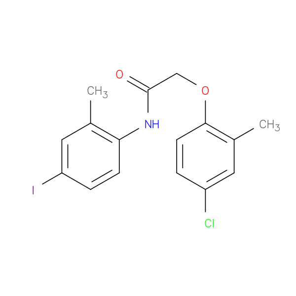 2-(4-chloro-2-methylphenoxy)-N-(4-iodo-2-methylphenyl)acetamide