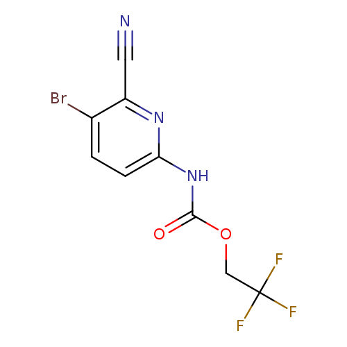 2,2,2-trifluoroethyl N-(5-bromo-6-cyanopyridin-2-yl)carbamate