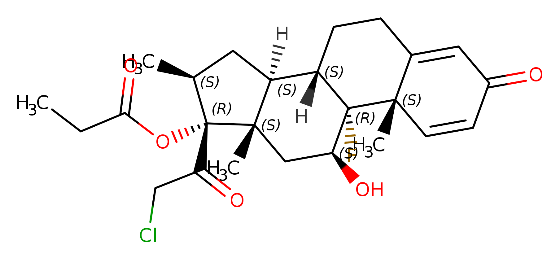 (11β,16β)-21-Chloro-9-fluoro-11-hydroxy-16-methyl-17-(1-oxopropoxy)pregna-1,4-diene-3,20-dione