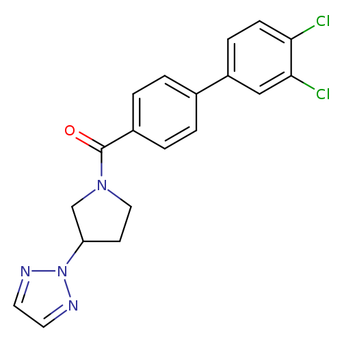 2-(1-{3',4'-dichloro-[1,1'-biphenyl]-4-carbonyl}pyrrolidin-3-yl)-2H-1,2,3-triazole