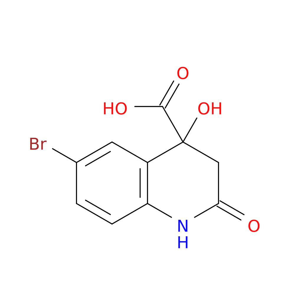 6-bromo-4-hydroxy-2-oxo-1,2,3,4-tetrahydroquinoline-4-carboxylicacid