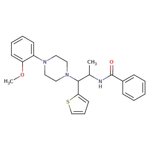 N-{1-[4-(2-methoxyphenyl)piperazin-1-yl]-1-(thiophen-2-yl)propan-2-yl}benzamide