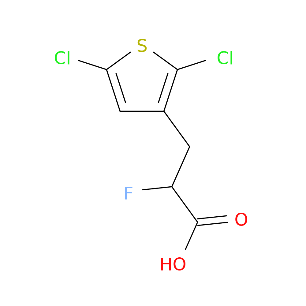 3-(2,5-dichlorothiophen-3-yl)-2-fluoropropanoic acid
