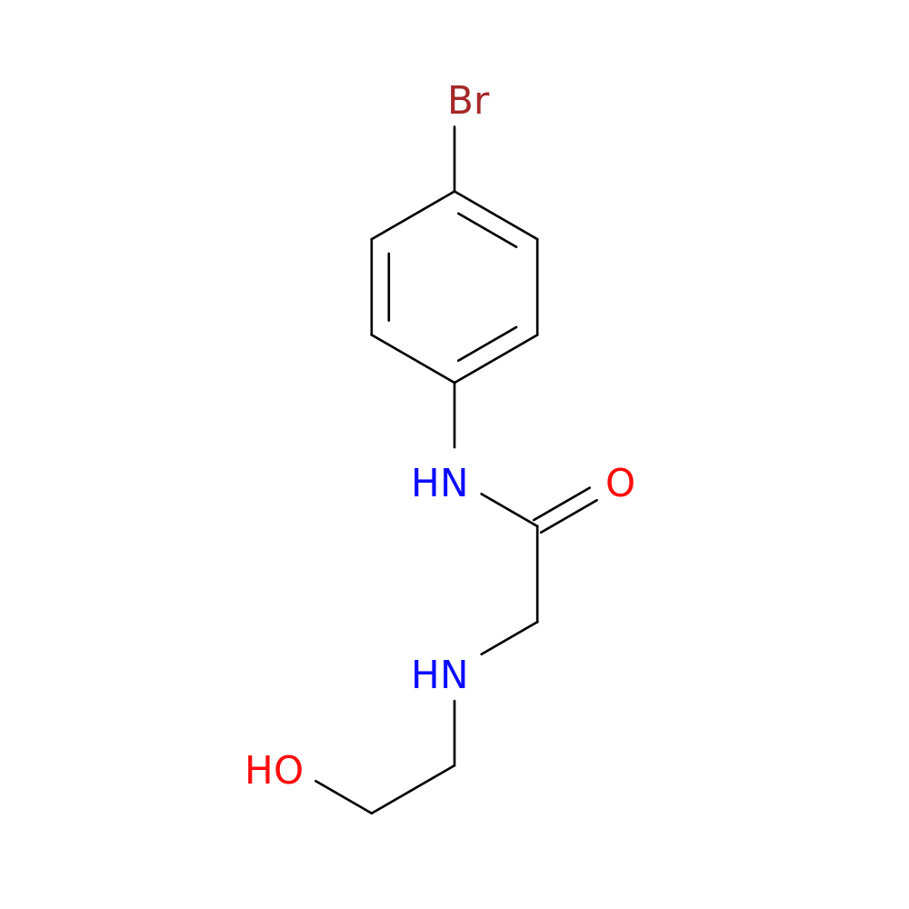 2-(2-Hydroxyethylamino)-n-(4-bromophenyl)acetamide