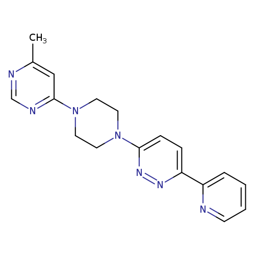 3-[4-(6-methylpyrimidin-4-yl)piperazin-1-yl]-6-(pyridin-2-yl)pyridazine