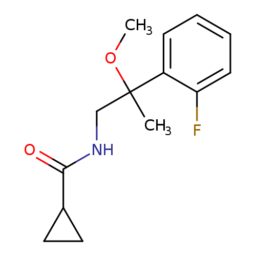 N-[2-(2-fluorophenyl)-2-methoxypropyl]cyclopropanecarboxamide