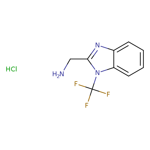 1-[1-(trifluoromethyl)-1H-1,3-benzodiazol-2-yl]methanaminehydrochloride