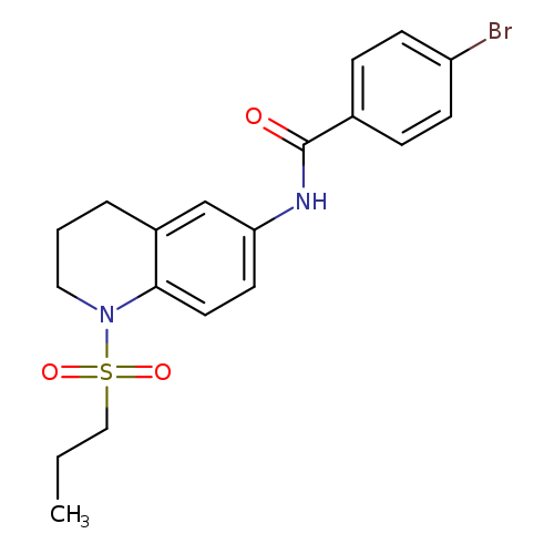 4-bromo-N-[1-(propane-1-sulfonyl)-1,2,3,4-tetrahydroquinolin-6-yl]benzamide