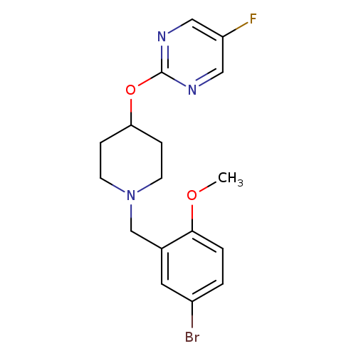 2-({1-[(5-bromo-2-methoxyphenyl)methyl]piperidin-4-yl}oxy)-5-fluoropyrimidine