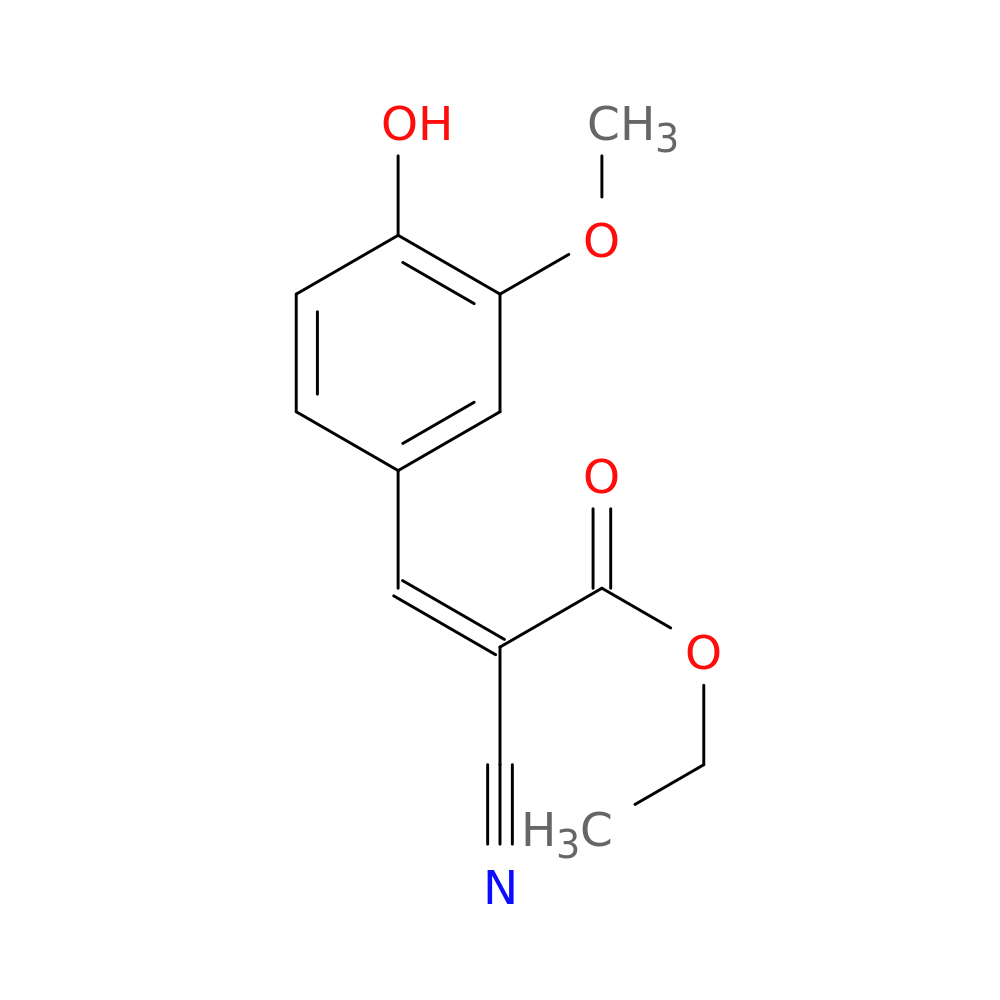 ethyl (2Z)-2-cyano-3-(4-hydroxy-3-methoxyphenyl)acrylate