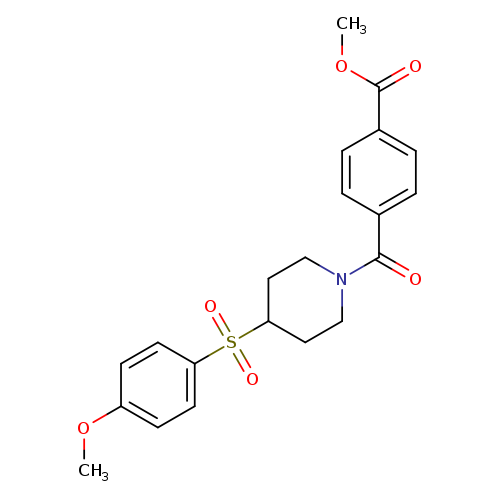 methyl 4-[4-(4-methoxybenzenesulfonyl)piperidine-1-carbonyl]benzoate
