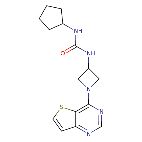 1-cyclopentyl-3-(1-{thieno[3,2-d]pyrimidin-4-yl}azetidin-3-yl)urea