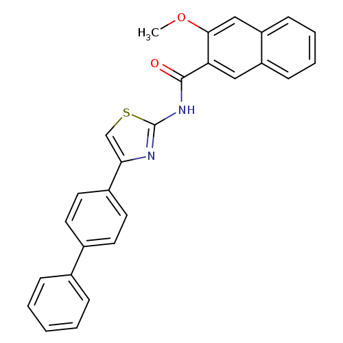 N-(4-{[1,1'-biphenyl]-4-yl}-1,3-thiazol-2-yl)-3-methoxynaphthalene-2-carboxamide
