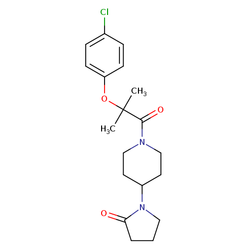 1-{1-[2-(4-chlorophenoxy)-2-methylpropanoyl]piperidin-4-yl}pyrrolidin-2-one